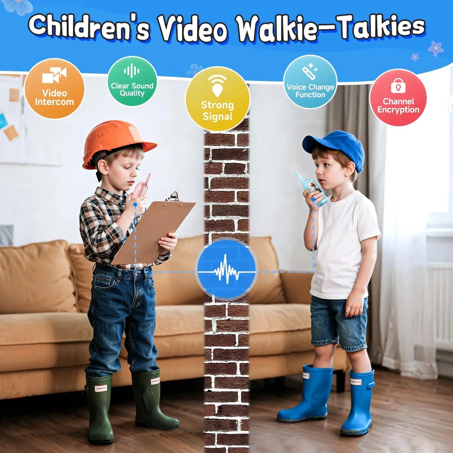 KidiTalk™: HD Video Walkie Talkies (2-pack)