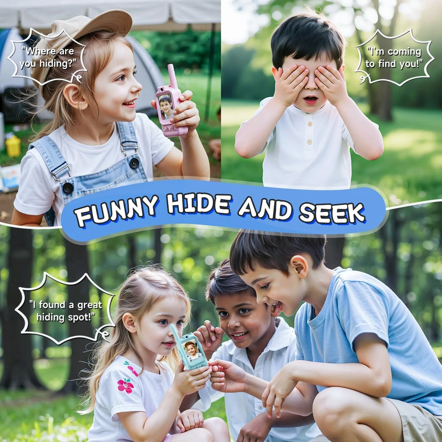 KidiTalk™: HD Video Walkie Talkies (2-pack)